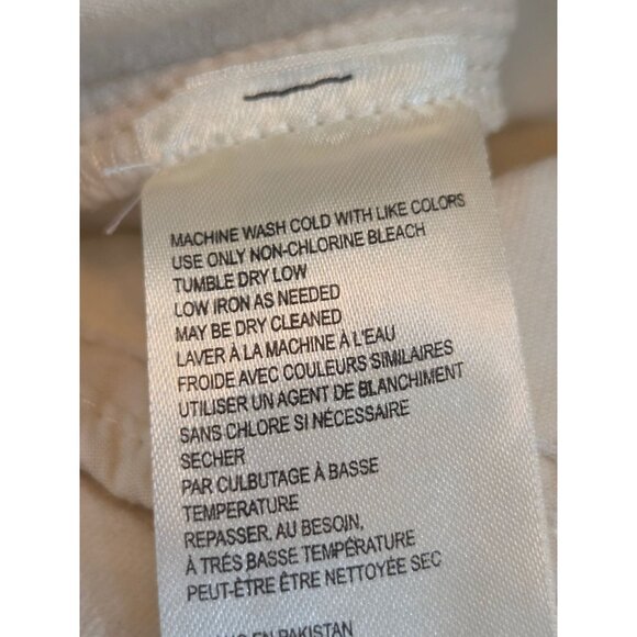 Anthropologie The Carson Utility Barrel Cargo Pants Size 8 Corduroy Ivory - Picture 10 of 14